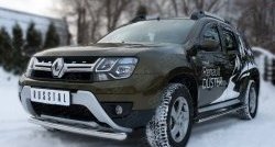 9 999 р. Одинарная защита переднего бампера диаметром 63 мм (рестайлинг) SLITKOFF  Renault Duster  HS (2010-2021) дорестайлинг, рестайлинг  с доставкой в г. Нижний Новгород. Увеличить фотографию 4