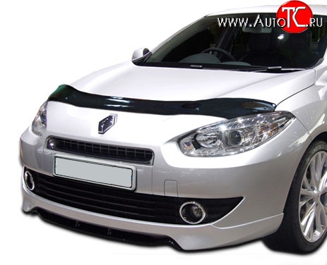 2 799 р. Дефлектор капота NovLine Renault Fluence дорестайлинг (2010-2012)  с доставкой в г. Нижний Новгород