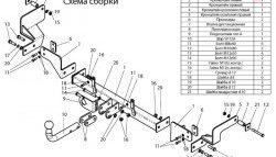 7 449 р. Фаркоп Лидер Плюс Renault Kangoo KC 1- дорестайлинг (1997-2003) (Без электропакета)  с доставкой в г. Нижний Новгород. Увеличить фотографию 2