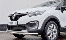 11 649 р. Защита переднего бампера (Ø42 мм, нержавейка) SLITKOFF  Renault Kaptur (2016-2020) дорестайлинг  с доставкой в г. Нижний Новгород. Увеличить фотографию 4