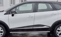 15 599 р. Защита порогов из круглой трубы диаметром 42 мм SLITKOFF  Renault Kaptur (2016-2025) дорестайлинг, рестайлинг  с доставкой в г. Нижний Новгород. Увеличить фотографию 4