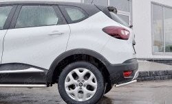 10 949 р. Защита заднего бампера (Ø42 мм уголки, нержавейка) Russtal Renault Kaptur дорестайлинг (2016-2020)  с доставкой в г. Нижний Новгород. Увеличить фотографию 4