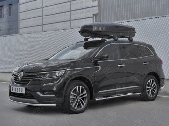 14 999 р. Защита переднего бампера (Ø42 мм, нержавейка) SLITKOFF  Renault Koleos  2 (2016-2025)  с доставкой в г. Нижний Новгород. Увеличить фотографию 3