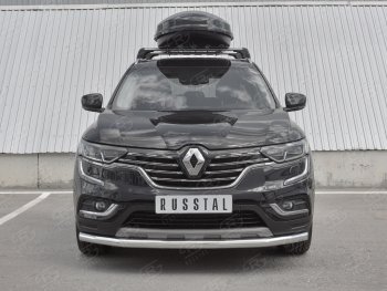 Защита переднего бампера (Ø63 мм, нержавейка) SLITKOFF Renault (Рено) Koleos (Колеос)  2 (2016-2025) 2