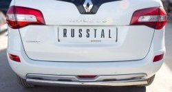 18 549 р. Защита заднего бампера (Ø75x42 мм, нержавейка) Russtal Renault Koleos 1 Phase 2 (2011-2013)  с доставкой в г. Нижний Новгород. Увеличить фотографию 2