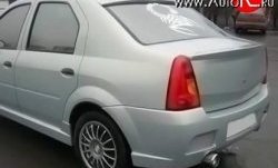 2 699 р. Козырёк на заднее лобовое стекло Street Renault Logan 1 дорестайлинг (2004-2010) (Неокрашенный)  с доставкой в г. Нижний Новгород. Увеличить фотографию 2