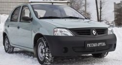 769 р. Зимняя заглушка решетки переднего бампера РА Renault Logan 1 дорестайлинг (2004-2010)  с доставкой в г. Нижний Новгород. Увеличить фотографию 3