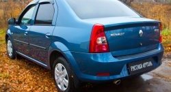 1 099 р. Защитная накладка на задний бампер RA  Renault Logan  1 (2010-2016) рестайлинг  с доставкой в г. Нижний Новгород. Увеличить фотографию 3