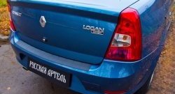 1 099 р. Защитная накладка на задний бампер RA  Renault Logan  1 (2010-2016) рестайлинг  с доставкой в г. Нижний Новгород. Увеличить фотографию 4