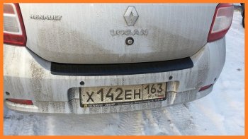 1 089 р. Накладка защитная на задний бампер Yuago Renault Logan 2 дорестайлинг (2014-2018)  с доставкой в г. Нижний Новгород. Увеличить фотографию 4