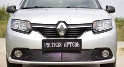 1 799 р. Защитная сетка в нижнюю часть бампера RA  Renault Logan  2 (2014-2018) дорестайлинг  с доставкой в г. Нижний Новгород. Увеличить фотографию 3