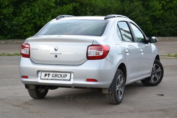 6 449 р. Рейлинги Petroil Tuning Комфорт Renault Logan 2 дорестайлинг (2014-2018) (Серебристый муар)  с доставкой в г. Нижний Новгород. Увеличить фотографию 5