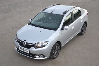 6 449 р. Рейлинги Petroil Tuning Комфорт Renault Logan 2 дорестайлинг (2014-2018) (Серебристый муар)  с доставкой в г. Нижний Новгород. Увеличить фотографию 6