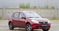 3 099 р. Молдинги дверей RA (Stepway, широкие, комплект)  Renault Sandero Stepway  (BS) (2010-2014) (Поверхность шагрень)  с доставкой в г. Нижний Новгород. Увеличить фотографию 2