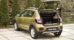 1 449 р. Защитная накладка на задний бампер Stepway RA  Renault Sandero Stepway  (B8) (2014-2018) дорестайлинг  с доставкой в г. Нижний Новгород. Увеличить фотографию 4