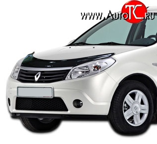 2 699 р. Дефлектор капота NovLine Renault Sandero (BS) (2009-2014)  с доставкой в г. Нижний Новгород