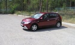 2 799 р. Низкая накладка Kart на передний бампер Renault Sandero (BS) (2009-2014) (Неокрашенная)  с доставкой в г. Нижний Новгород. Увеличить фотографию 2