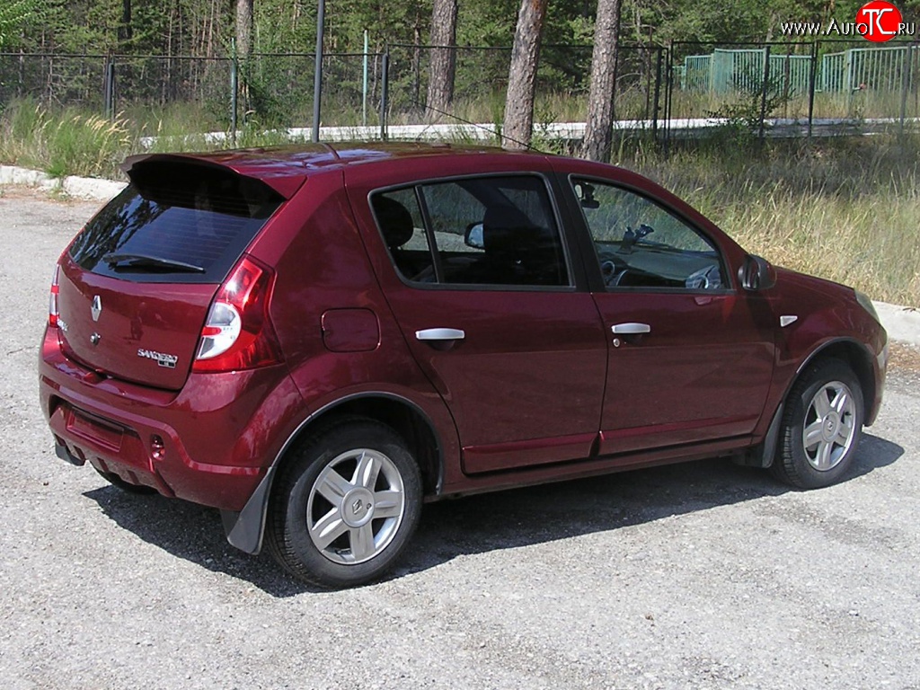 4 649 р. Спойлер Kart RS 2 Renault Sandero Stepway (BS) (2010-2014) (Неокрашенный)  с доставкой в г. Нижний Новгород