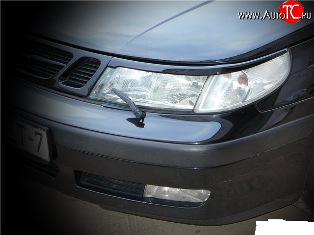 1 119 р. Реснички Sport на фары SAAB 9-5 YS3E cедан дорестайлинг (1997-2001)  с доставкой в г. Нижний Новгород