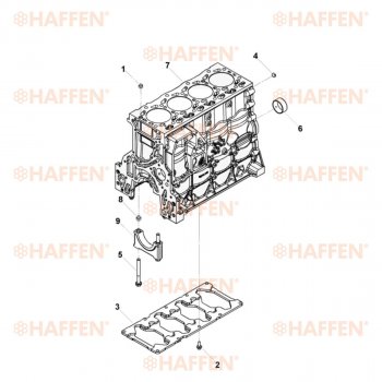 92 999 р. Блок цилиндров ISF 3.8 (Евро 4) HAFFEN Foton BJ1069 (2007-2024)  с доставкой в г. Нижний Новгород. Увеличить фотографию 6