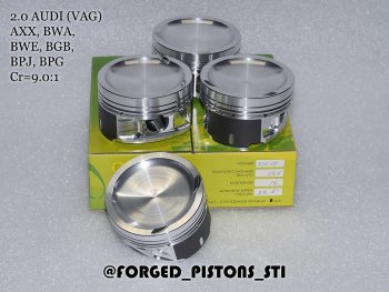 Поршни (VolksWagen 2,0 AXX (CR=9,0) кольца 1,2/1,5/2,0) СТИ Audi A3 8PA хэтчбэк 5 дв. 2-ой рестайлинг (2008-2010)  (диаметр поршня: 82,50 мм)