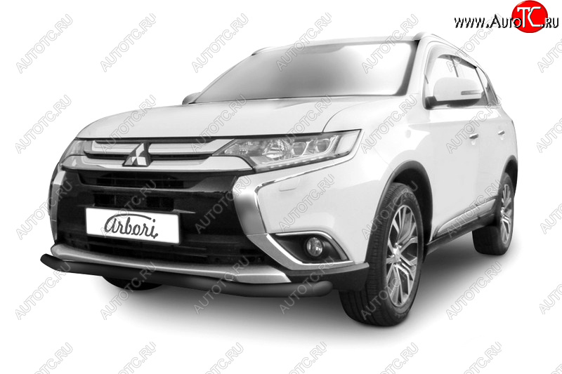 13 999 р. Защита переднего бампера (диаметр 57 мм) Arbori Mitsubishi Outlander GF 2-ой рестайлинг (2015-2018)  с доставкой в г. Нижний Новгород