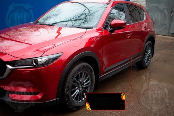 1 269 р. Передний левый молдинг на дверь Русская Артель Mazda CX-5 KF (2016-2024) (Поверхность глянец, Неокрашенный)  с доставкой в г. Нижний Новгород. Увеличить фотографию 1