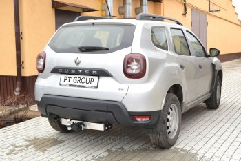 18 399 р. Фаркоп (с нержавеющей накладкой) Petroil Tuning Renault Duster HM (2020-2024) (Без заглушки )  с доставкой в г. Нижний Новгород. Увеличить фотографию 2