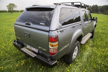 33 999 р. Бампер задний силовой РИФ Mazda BT-50 (2006-2011) (С квадратом под фаркоп)  с доставкой в г. Нижний Новгород. Увеличить фотографию 2