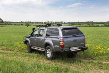 33 999 р. Бампер задний силовой РИФ Mazda BT-50 (2006-2011) (С квадратом под фаркоп)  с доставкой в г. Нижний Новгород. Увеличить фотографию 3