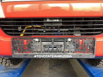 22 349 р. Площадка под лебёдку РИФ (в штатный бампер)  Toyota Fortuner  AN160 (2015-2024) дорестайлинг, рестайлинг  с доставкой в г. Нижний Новгород. Увеличить фотографию 4