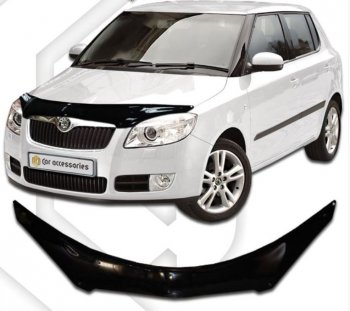 Дефлектор капота CA-Plastiс Skoda Fabia Mk2 хэтчбэк дорестайлинг (2007-2010)