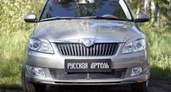 1 999 р. Защитная сетка решетки переднего бампера РА Skoda Fabia Mk2 универсал рестайлинг (2010-2014)  с доставкой в г. Нижний Новгород. Увеличить фотографию 2