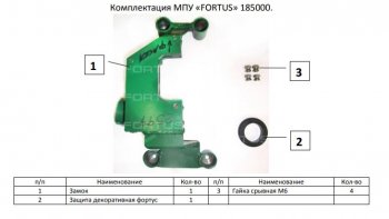 11 749 р. Замок КПП FORTUS 6MT Skoda Kodiaq NU7 дорестайлинг (2017-2021)  с доставкой в г. Нижний Новгород. Увеличить фотографию 3