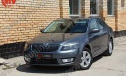 1 149 р. Комплект ресничек на фары Sport  Skoda Octavia  A7 (2012-2017) дорестайлинг лифтбэк, дорестайлинг универсал (Неокрашенные)  с доставкой в г. Нижний Новгород. Увеличить фотографию 3