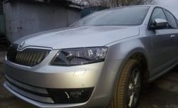 2 699 р. Сетка (для комплектации Ambition, Elegance) на бампер Russtal (хром) Skoda Octavia A7 дорестайлинг лифтбэк (2012-2017)  с доставкой в г. Нижний Новгород. Увеличить фотографию 4