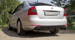 2 899 р. Диффузор заднего бампера RA Skoda Octavia A5 рестайлинг универсал (2008-2013) (Поверхность шагрень)  с доставкой в г. Нижний Новгород. Увеличить фотографию 2