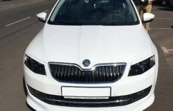 5 999 р. Накладка на передний бампер CT Skoda Octavia A7 дорестайлинг лифтбэк (2012-2017) (Неокрашенная)  с доставкой в г. Нижний Новгород. Увеличить фотографию 2