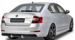 5 999 р. Накладка на задний бампер CT Skoda Octavia A7 дорестайлинг универсал (2012-2017) (Неокрашенная)  с доставкой в г. Нижний Новгород. Увеличить фотографию 2