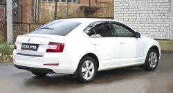 1 299 р. Защитная накладка на задний бампер RA Skoda Octavia A7 рестайлинг универсал (2016-2020)  с доставкой в г. Нижний Новгород. Увеличить фотографию 2