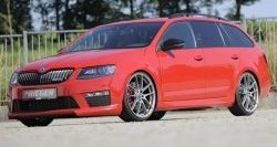 6 999 р. Пороги накладки R-Style Skoda Octavia A7 дорестайлинг универсал (2012-2017) (Неокрашенные)  с доставкой в г. Нижний Новгород. Увеличить фотографию 4