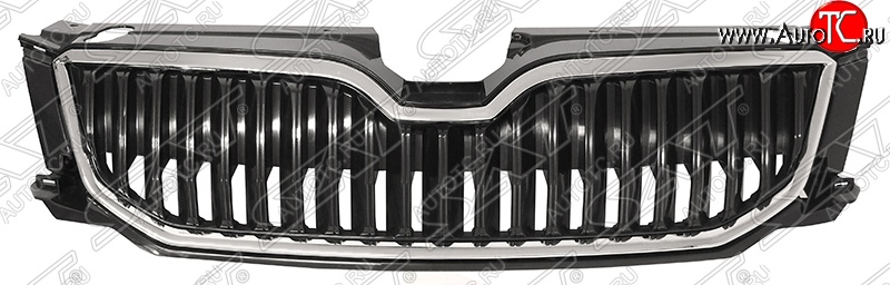 4 099 р. Решётка радиатора SAT  Skoda Octavia  A7 (2012-2017) дорестайлинг лифтбэк, дорестайлинг универсал (Неокрашенная)  с доставкой в г. Нижний Новгород