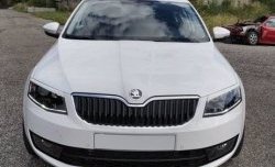 1 199 р. Реснички на фары CT Skoda Octavia A7 дорестайлинг лифтбэк (2012-2017) (Неокрашенные)  с доставкой в г. Нижний Новгород. Увеличить фотографию 2