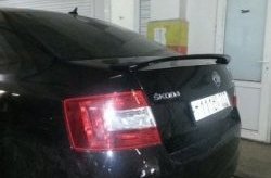 3 699 р. Лип спойлер RS Style Skoda Octavia A7 дорестайлинг лифтбэк (2012-2017) (Неокрашенный)  с доставкой в г. Нижний Новгород. Увеличить фотографию 3