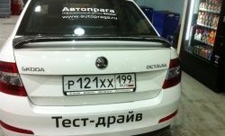 2 649 р. Спойлер LitCompany Skoda Octavia A7 дорестайлинг лифтбэк (2012-2017) (Неокрашенный)  с доставкой в г. Нижний Новгород. Увеличить фотографию 6