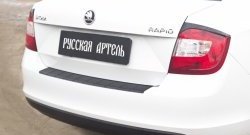 1 049 р. Защитная накладка на задний бампер RA Skoda Rapid NH3 дорестайлинг лифтбэк (2012-2017)  с доставкой в г. Нижний Новгород. Увеличить фотографию 2