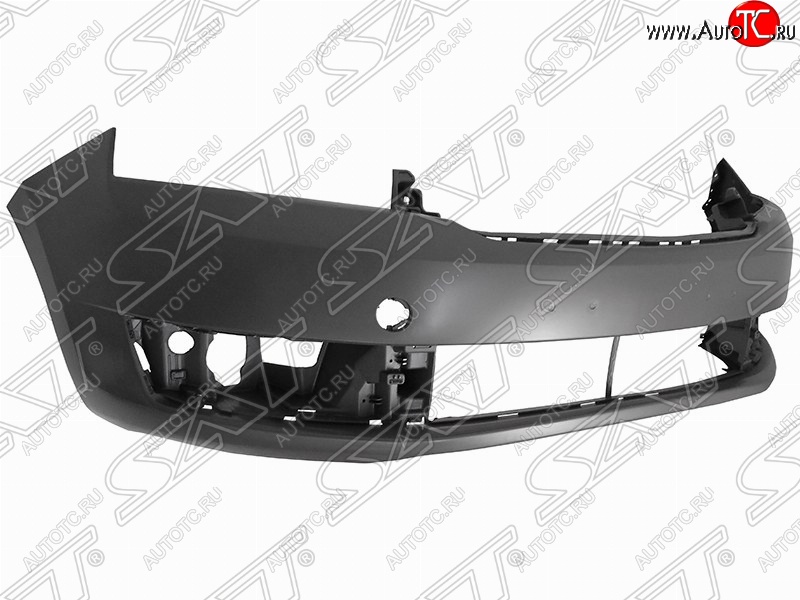 1 499 р. Передний бампер SAT Skoda Rapid NH3 дорестайлинг лифтбэк (2012-2017) (Неокрашенный)  с доставкой в г. Нижний Новгород