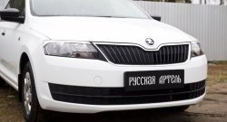 579 р. Реснички на фары RA Skoda Rapid NH3 дорестайлинг лифтбэк (2012-2017) (Неокрашенные)  с доставкой в г. Нижний Новгород. Увеличить фотографию 4