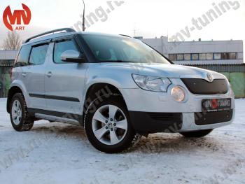 4 999 р. Зимние заглушки (верхняя и нижняя) MV-Tuning  Skoda Yeti (2009-2013) (Неокрашенная)  с доставкой в г. Нижний Новгород. Увеличить фотографию 2