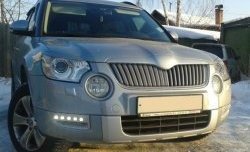 1 249 р. Реснички на фары CT Skoda Yeti (2009-2013) (Неокрашенные)  с доставкой в г. Нижний Новгород. Увеличить фотографию 2